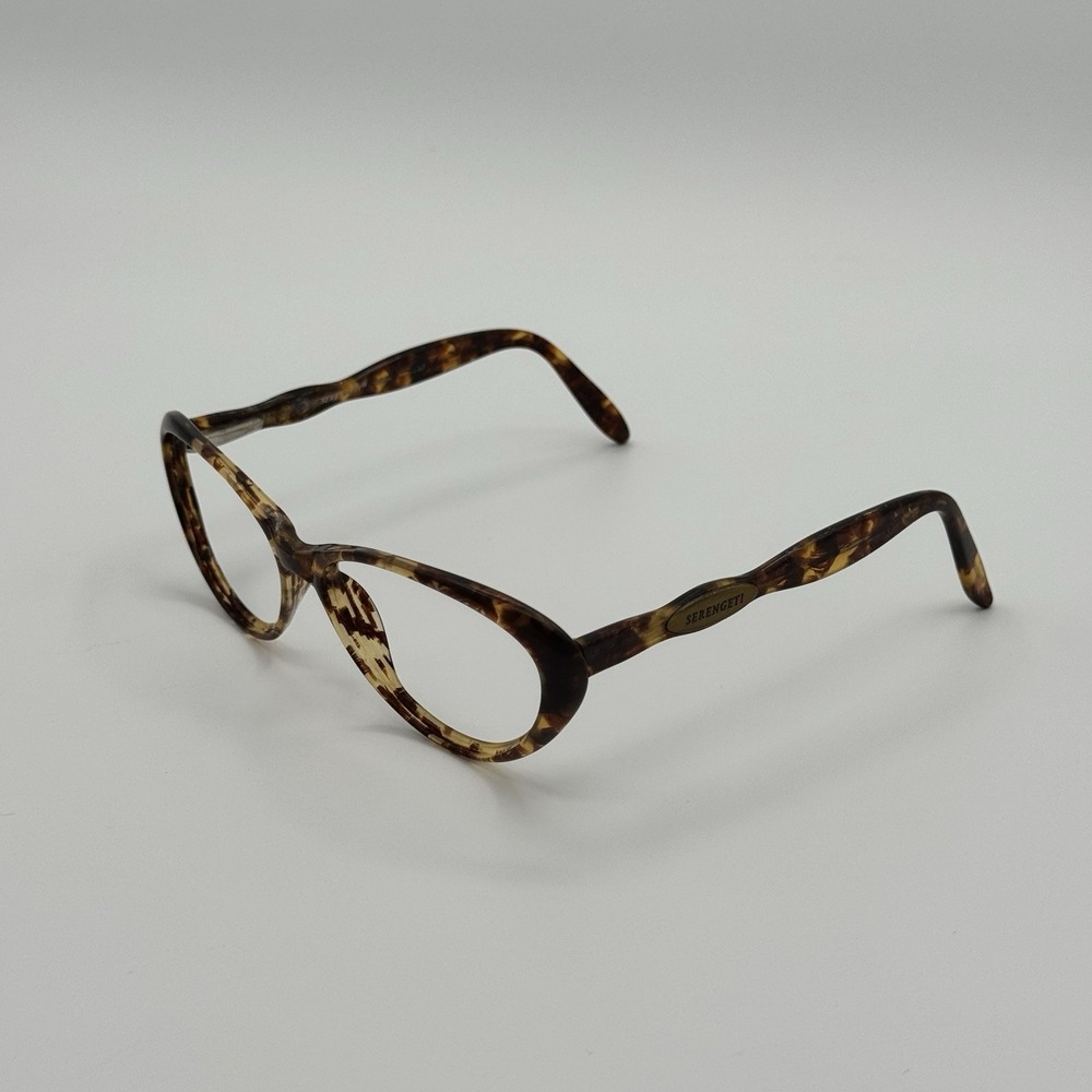 Serengeti Soft Cat Eye Tortoise Brown Eyeglass Frames Women No Lenses